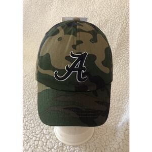 Alabama Crimson Tide NCAA Clean Up Camo Black Logo Hat Cap Strapback Youth New